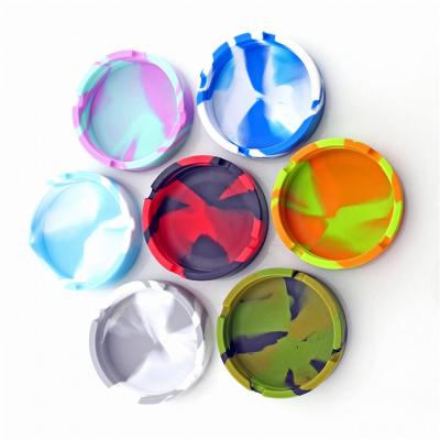 China Custom Silicone Soft Round Silicone Portable Ashtray Heat Resistant Silicone Ashtray for sale