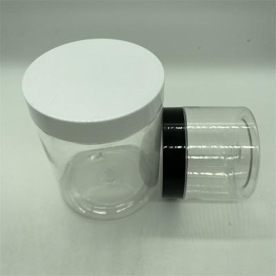 China Low price cosmetic hot transparent plastic PET jars jar sale plastic jars for sale