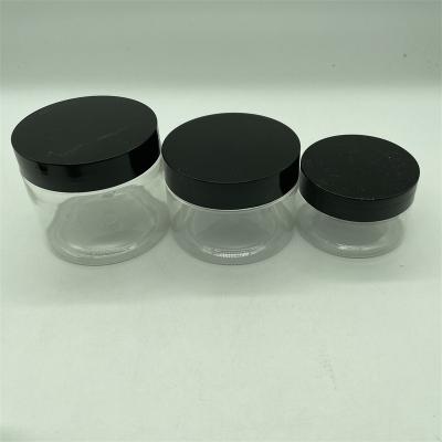 China Multifunctional Cosmetic Plastic Jar 90ml Pet Plastic Jars With Lid For Food for sale