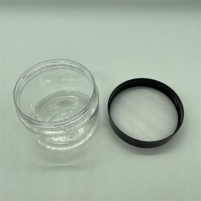 China Hot Selling Single Cosmetic PET Jar For Food Plastic Jar With Lid Daily Use Jar Biodegradable Plastic for sale