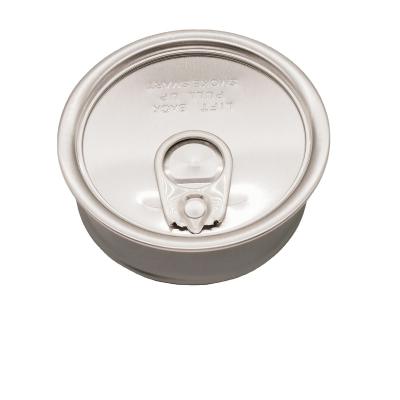 China Custom Round Self Seal Food Tin Can For Food Storage 100ml Pressitin Metal Tin Cans for sale