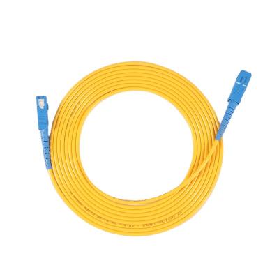 China FTTH 3M Fiber Optic Cable SC/APC Simplex SM G652D 2.0mm Singlemode Patch Cord for sale