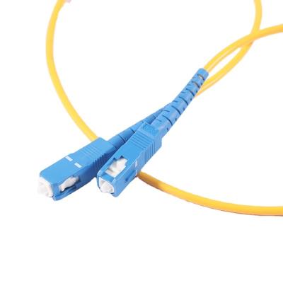 China High Quality FTTH Single Mode Duplex SC/APC SM G652D Fiber Optic Patch Cable for sale