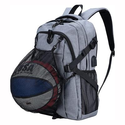 China With Large USB Basketball Backpack Leisure Laptop Compartment Rugby Football Volleyball Basketball Backpacks With USB for sale