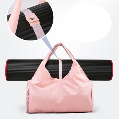 China Multifunctional Fashion Fitness Bag Gym Custom Logo Women Sport Workout Gym Bag With Yoga Mat Holder Straps for sale