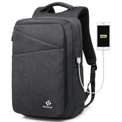 China With USB Laptop Backpack Bag Management School Laptop Backpack Wholesale Travel Bag With Usb Charging Port for sale