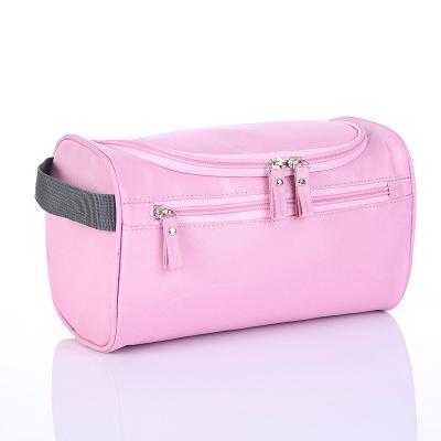 China Wholesale Fashion Pink Cosmetic Bag Travel Waterproof Men Shaving Makeup Pouch Women Toiletry Cosmetic Bags for sale