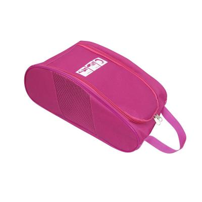 China Wholesale Multifunctional Waterproof Shoe Storage Bag High Quality Durable Polyester Travel Sport Shoes Bag With Zipper End for sale