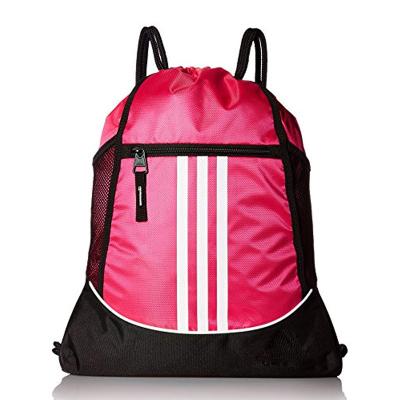 China Promotional Eco-Friendly Beach Bag Polyester Drawstring Bag Gym Sports Drawstring Backpack Eco-Friendly Waterproof Bag for sale