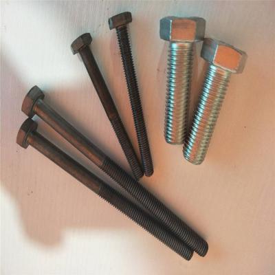 China Construction High Quality DIN933 / DIN 931 Factory Supply DIN933 DIN931 Bolt DIN933 Galvanized / Black Oxide 8.8 Grade DIN Bolt / Others Zinc , Plain for sale