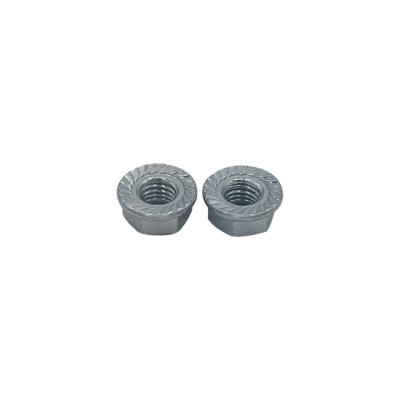 China Heavy industry din6923 carbon steel galvanized high strength hex flange nut for sale