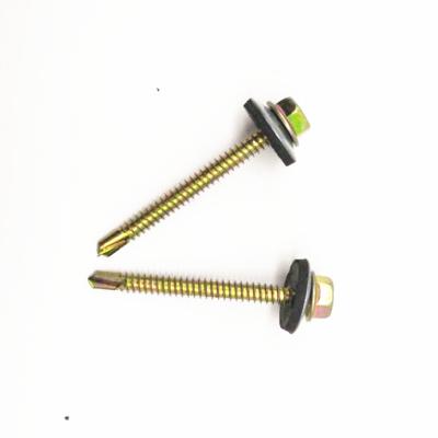 China HEX Carbon Steel Galvanized SS Chipboard Self Roofing Drilling Screw for sale