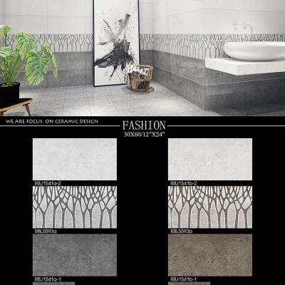 China Hall Use High Digital Wall Tiles Glazed Metal Tiles 300x600mm for sale