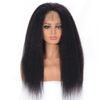 China Wholesale Cambodian Curly Straight Hair Headband Lace Wave Wig Yaki Curly Straight Hair Yaki Wig Pre Plucked Ready To Ship for sale