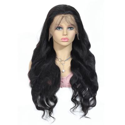 China Transparent Swiss Body Wave 13X4 13X6 Lace Headband Wig Hair Pre Plucked Peruvian Lace Frontal Body Wave Hair Wig Ready To Ship for sale