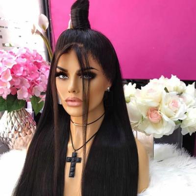 China Hd Full 360 Lace Front Wig Pre Plucked Raw Virgin Human Hair Natural Transparent Lace Frontal Wig Vendor for sale