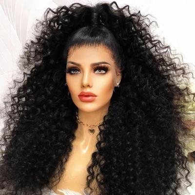 China Hd Wholesale Full 360 Lace Front Wig Pre Plucked Kinky Cheap Curly Raw Indian Virgin Hair Transparent Wave Lace Headband Wig for sale