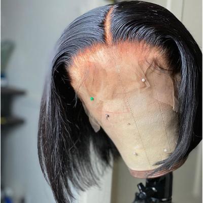 China Cheap Straight Yeswigs 100% Virgin Brazilian Hair Bob Wig Full HD Lace Front Wig Hair Short Bob Wig For Black Women for sale