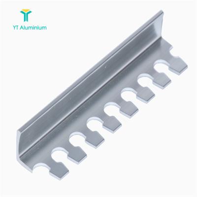 China Flexible Silver Tile Protector Tile Decoration Tile Edge Trim Straight Edge L Shape Junction Ceramic Tile Trim Panel for sale