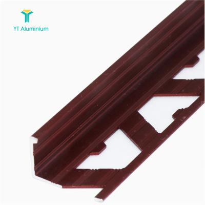 China Tile Protection Tile Decoration Customized Tile Trim Aluminum Profile L Shape T Shaped Metal Corner Edge Tile Trim for sale