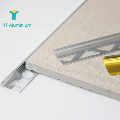 China Aluminum Profile 6mm Right Angle Quarter Quarter Trim Round Right Angle Trim Quarter Edge Tile Decoration Tile Decoration Metal Corner Tile Trim for sale