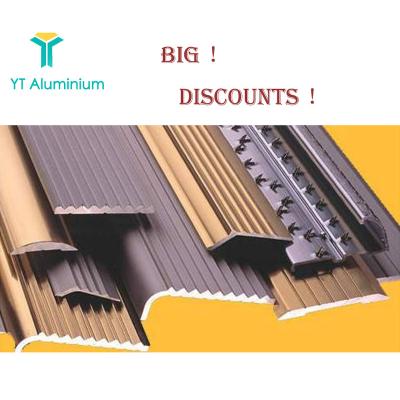 China Tile Protection Tile Decor BIG DISCOUNTS! Carpet Aluminum Edging Z Form Carpet Trim Around Edge Trim Carpet Transition Strips for sale