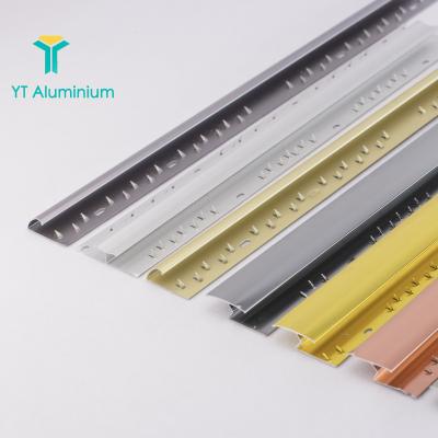 China Custom Aluminum Tile Protector Door Sill Mat Cover Strip Carpet Transition Strip for sale