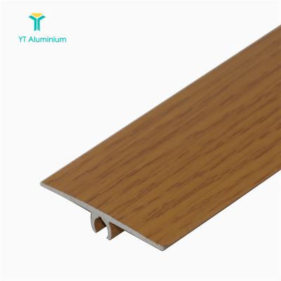 China Aluminum Joint Flooring Tile Pad Tile Protection Tile Decoration T Trim Transition Strip Flat Tile For Flooring Transition for sale