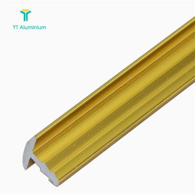 China Strip Tile Protector Tile Decoration Edge Trim Smooth Metal Aluminum Ledge T Shape Floor Transition Trim for sale