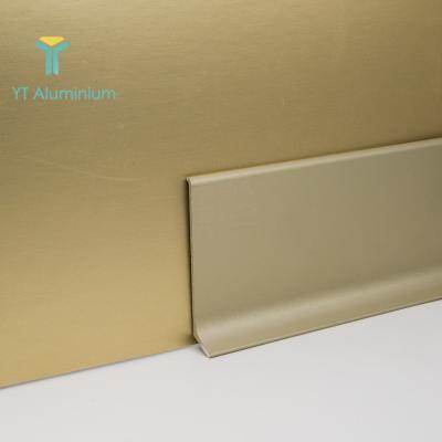 China Metal Cove Base 80mm Modern Aluminum Skirting Skirting Skirting Board For Sale for sale