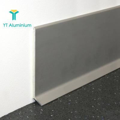 China Wall Tile Protection Floor Tile Decoration Floor Skirting Board Aluminum Laminate Skirting Board Cover Using for Floor and Wall for sale