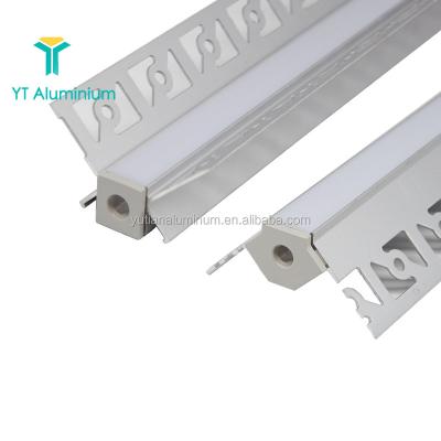 China Decorations Ceiling Recessed Drywall LED Aluminum Profile With Flange For LED Strip for sale