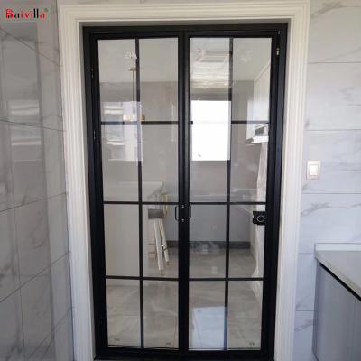 China Water Proof Grill Design Modern Ultra Thin Aluminum Frame Folding Doors Window Folding Door For Bathroom for sale