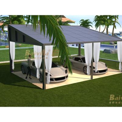 China Resident 6x6m UV Free Luxury Aluminum Profile Carport For Outdoor for sale