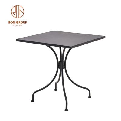 China Moder Steel Square Table With Center Hole Coffee Tables Sets for sale