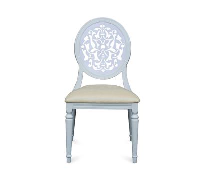 China Modern Outdoor Wedding Chairs White Metal Wedding Chairs For Bride And Groom for sale