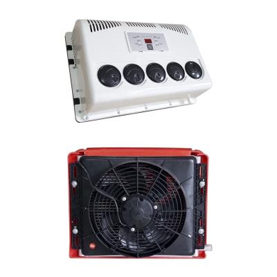 China Factory price 12v 24v split parking air conditioner, electric dc sleeper air conditioner for trucks/rvs 51*37*27CM for sale