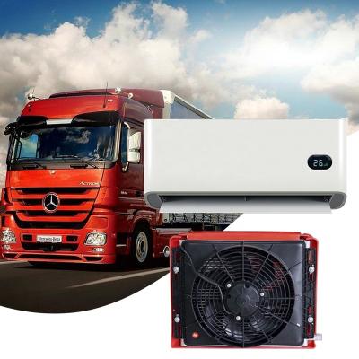 China China Best Price 12v 24v Truck Air Conditioner Split Electric Parking Cooler, 24 Volt Semi Truck Air Conditioner For Truck Cabin 51*37*27CM for sale