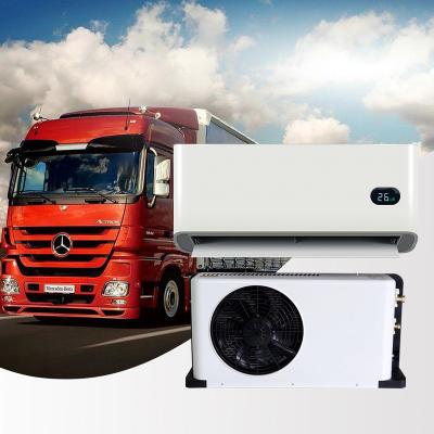 China New Designed 12v Truck Sleeper Electric Battery Operated Air Conditioner, Truck Parking Rear Mounted Split Air Conditioner 800*400*170mm for sale