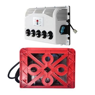 China Split Parking Air Conditioner Backpack Cooler Type Tractor Parking Air Conditioner 12 Volt 24v Electric Conditioner For Truck 800*400*170mm for sale