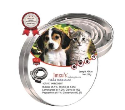 China Jmxu's Flea And Tick Collar [2019Uprgrade Formula] Viable For Cats-Natral Canister Package-8 Month Summary-Mental for sale