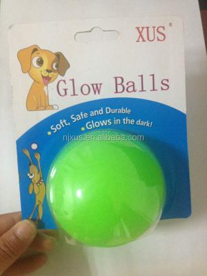 China Viable Dog Blow Mold Toy Chasing Glow PVC Ball for sale