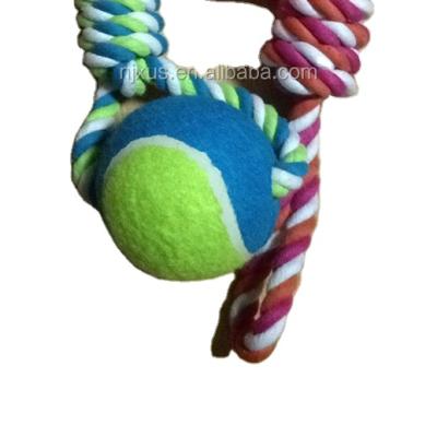 China War Dog Toy Teeth Cleaning Cotton Rope Durable Sustainable Dog Toy Dog Tug for sale