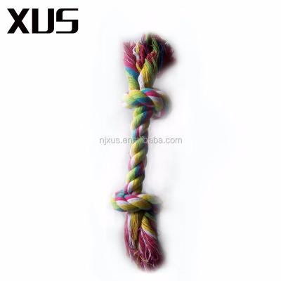 China Viable Dog Rope Toys For Chewers Chewers Aggressive Indestructible Rope Tug Premium Cotton Poly Toy Color for sale