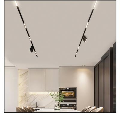 China 2022 Yinzhao Modern Magnetic System Aluminum Linear Light With Recessed Indoor Trimless Track Surface Mounted Light for sale