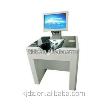 China Library and bookstore RFID library self-testing equipment book in/out check machine for sale