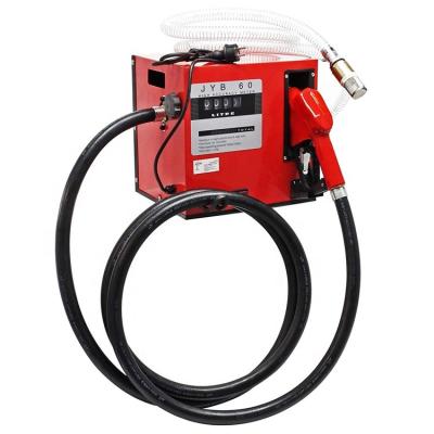 China Trupow 220-240V 60L/min Automobile Industry Trupow 220-240V 60L/min Self Priming Diesel Fuel Pump Station Oil Transfer Pump Kit With Meter Delivery Hose and Filter for sale