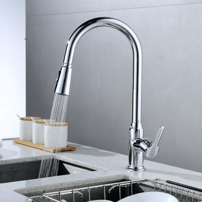 China Pull Out Spray AecTex Gourmet Flexible Hose Deck-Mounted Pull Out Purifier Faucet Kitchen Water Faucet for sale