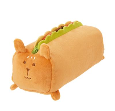 China & Japanese Cute Animal Girl Plush Pencil Case Bread Shape Simple Interesting Filter Frames Pencil Case for sale