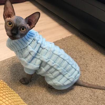 China Sustainable Leisure Pet Sweater Clothes For Small Cats Coat Jacket Pet Supply Apparel Knitted Sweaters for sale